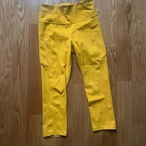 Athleta Yellow Leggings